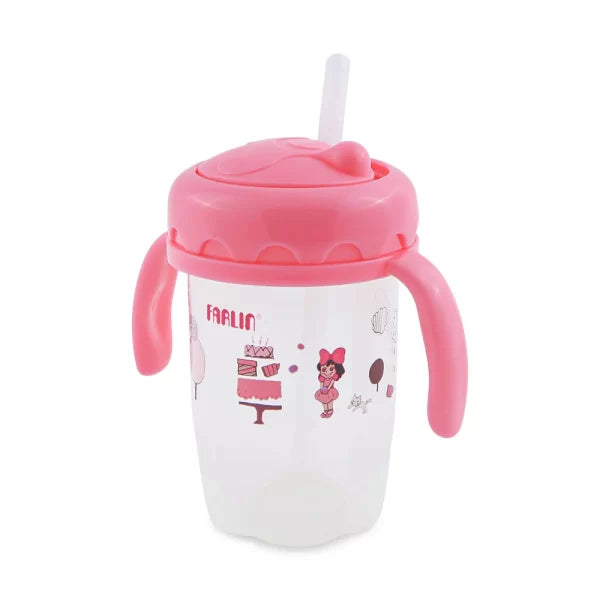 Farlin Straw Training Cup- Pink