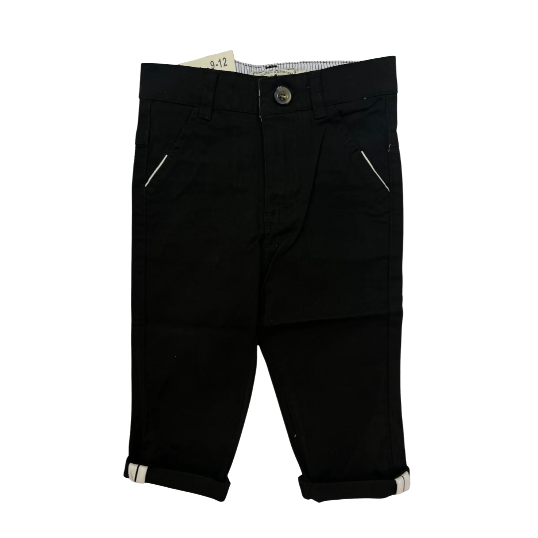 Black Cotton Pant