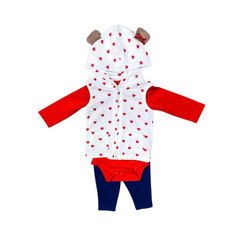 3PC Red Hoodie Suit