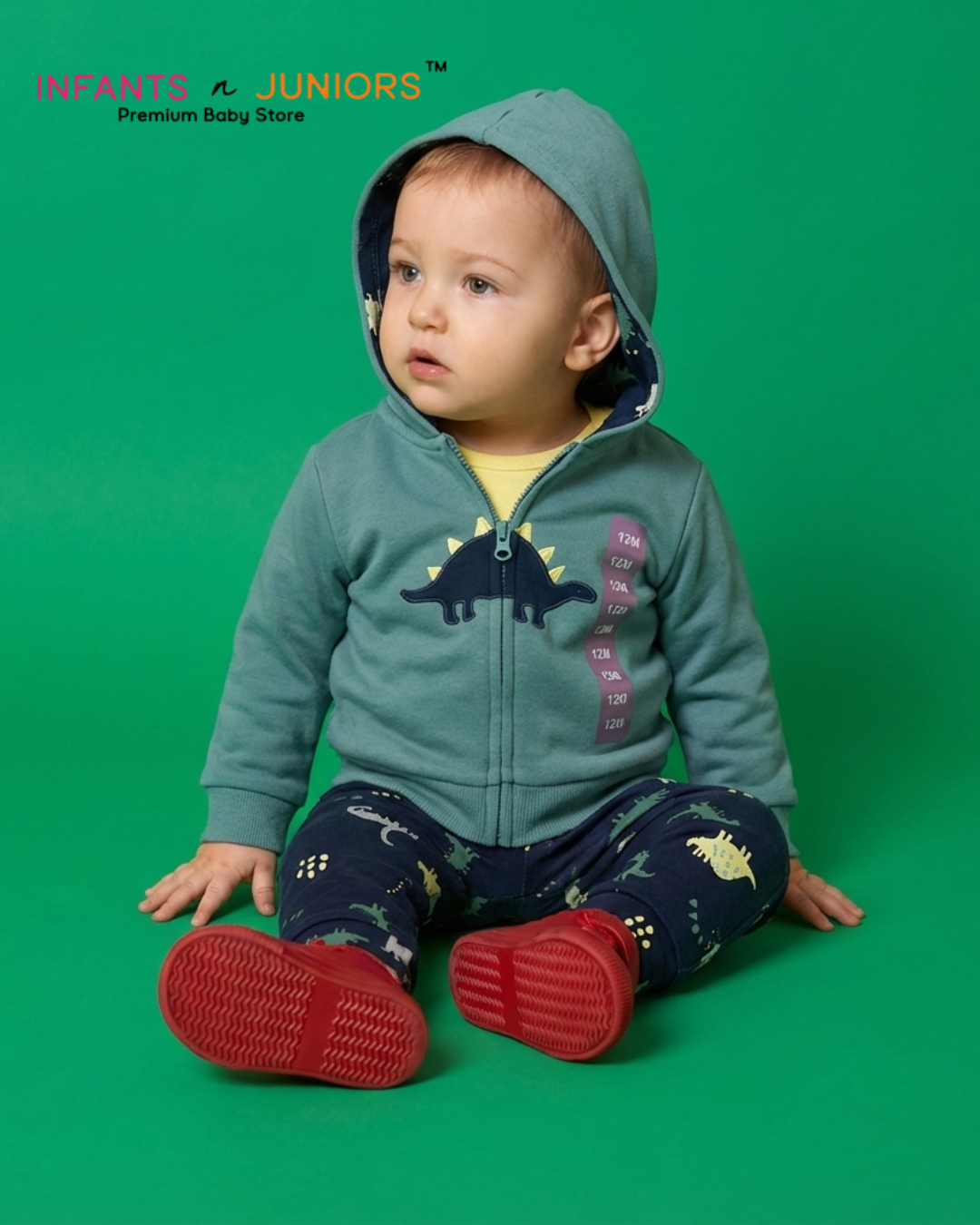 3PC Dino Hooded Suit