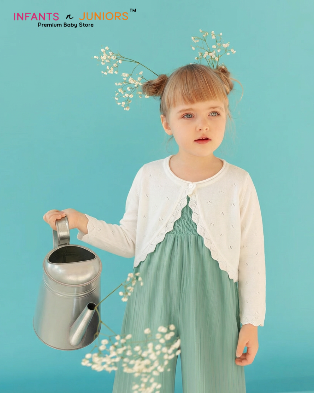 Baby Girl White Shrug