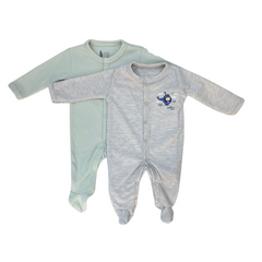 2PC CLosed Feet Romper Set