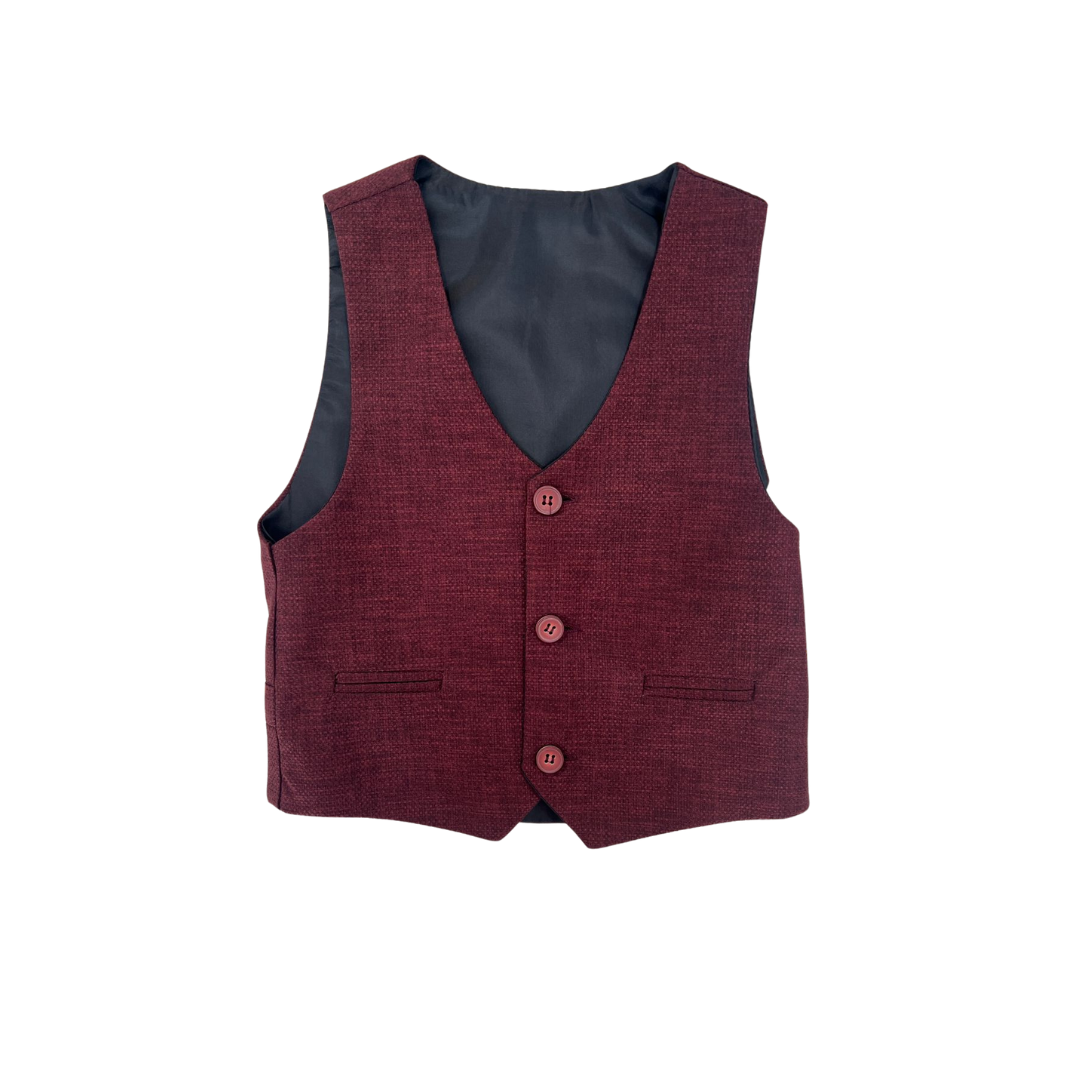 4PC Baby Boy Marron Suit