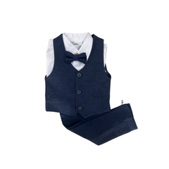 4PC Baby Boy Navy Blue Suit