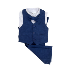 4PC Baby Boy Royal Blue Suit