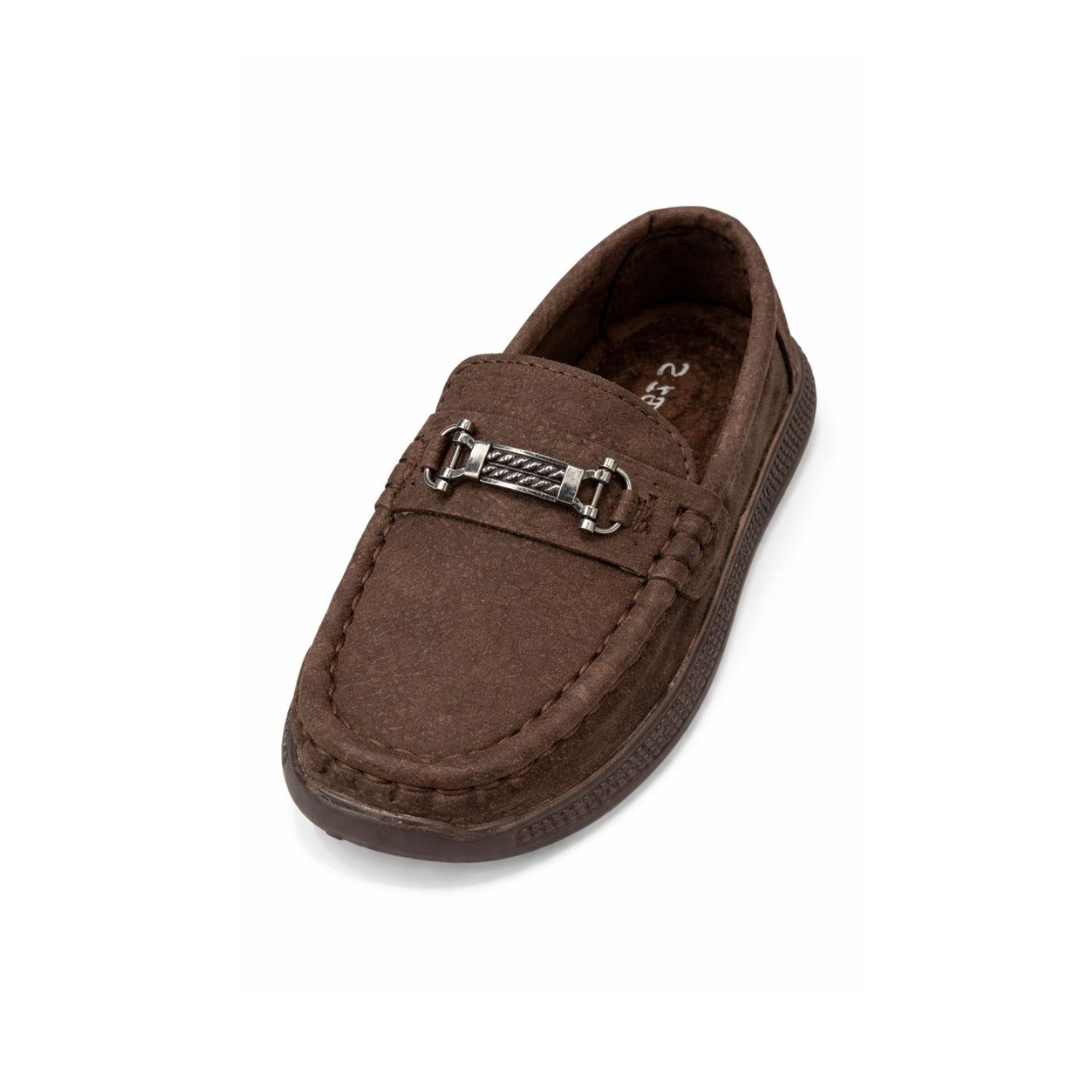 Baby Boy Brown Loafers Shoes – Soft Sole Party Wear