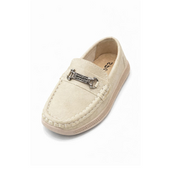 Baby Boy Off White Loafers Shoes – Soft Sole Party Wear