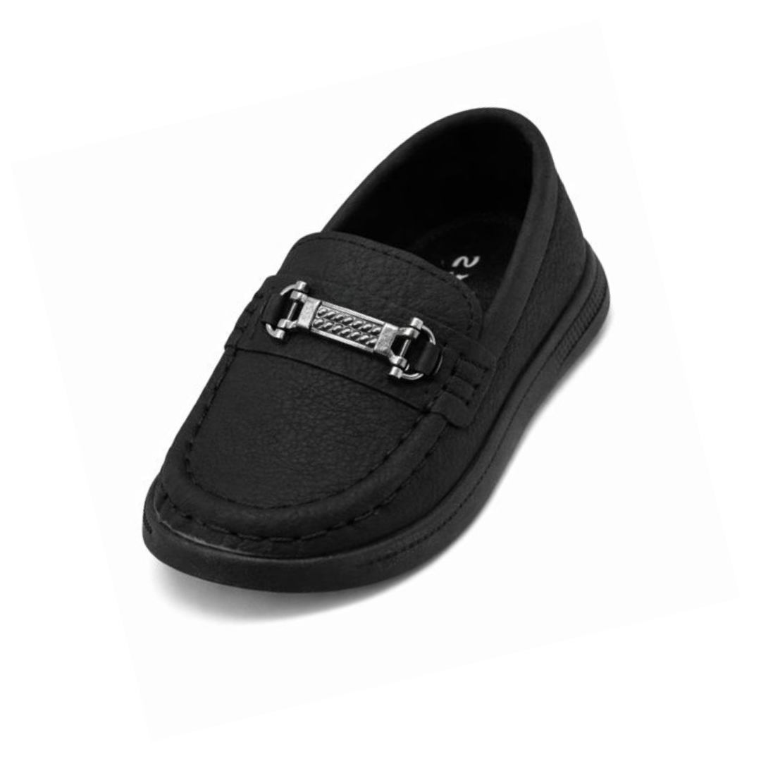 Baby Boy Black Loafers Shoes – Soft Sole Party Wear
