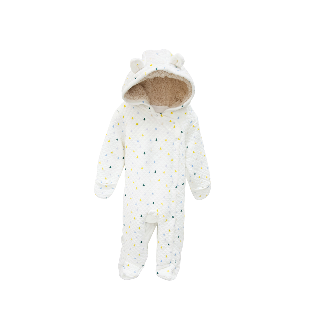 Baby Boy Fleece Footed Romper