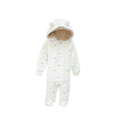 Baby Boy Fleece Footed Romper