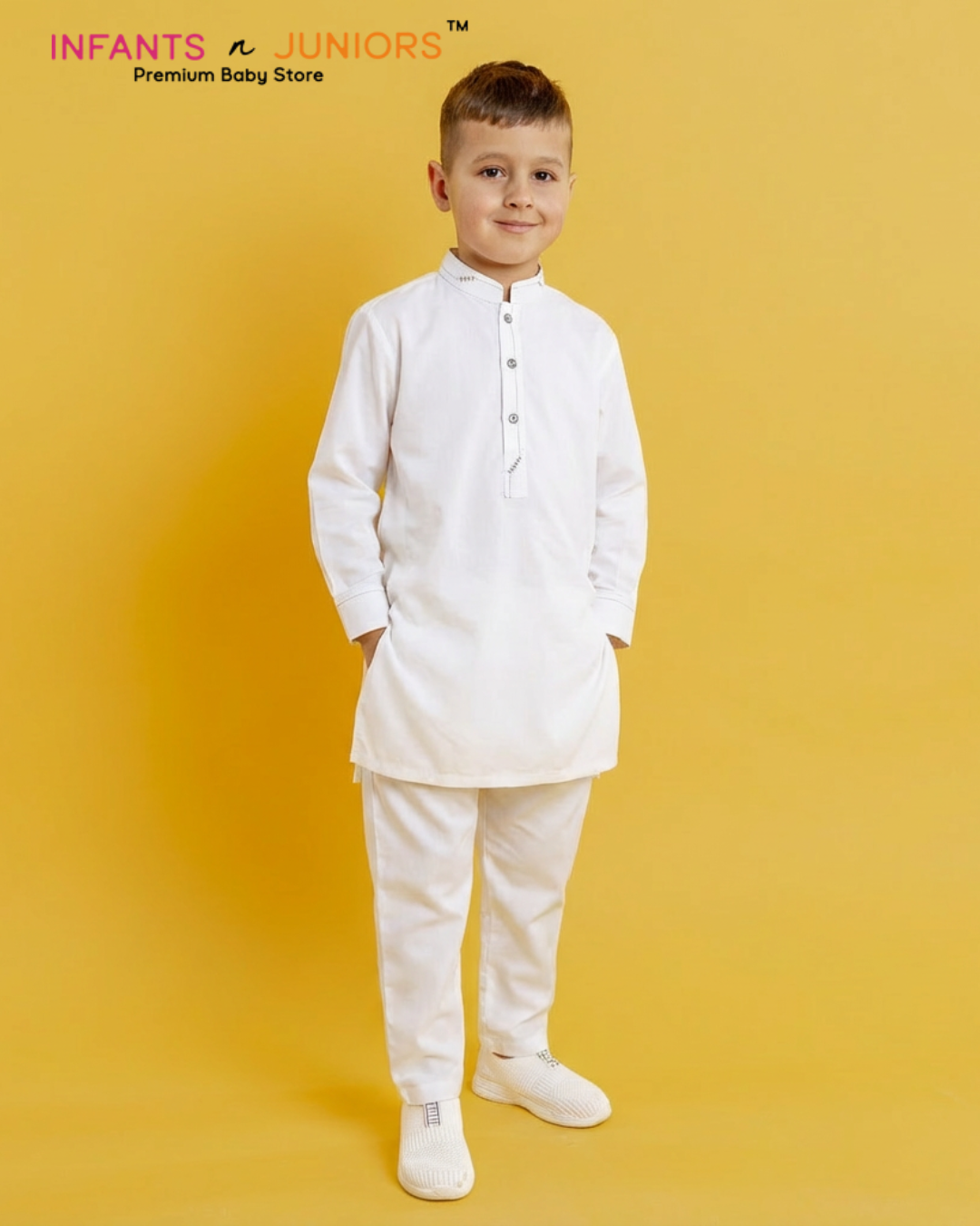 White kurta Shalwar Set