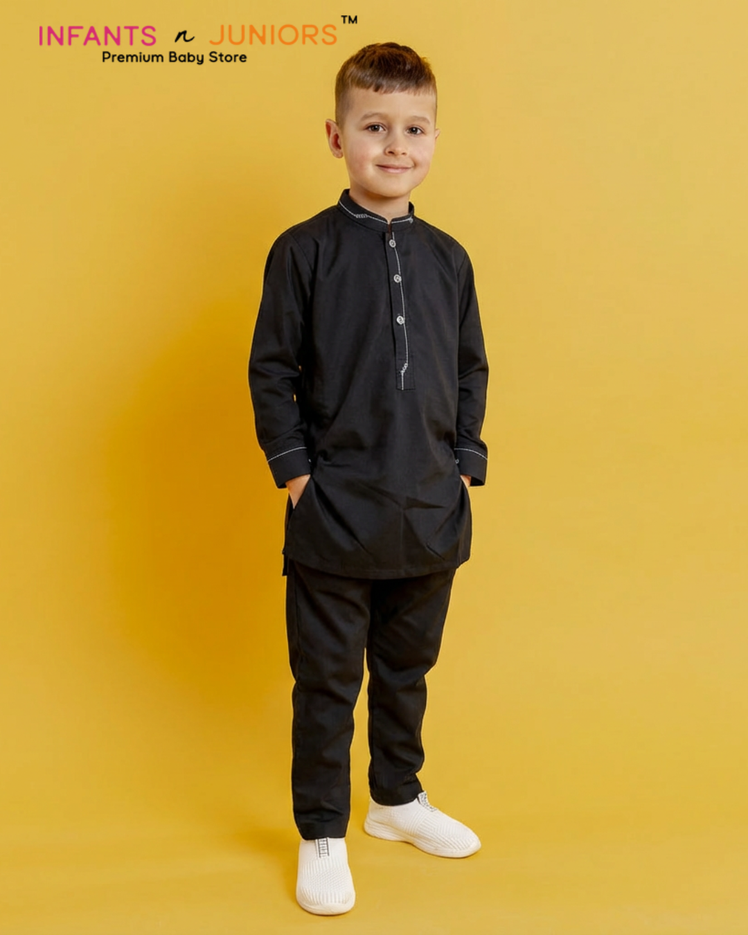 Black Embroidered Kurta Shalwar