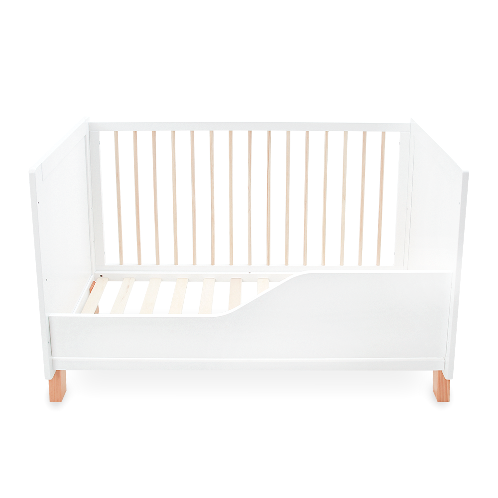 WOODEN COT – WHITE