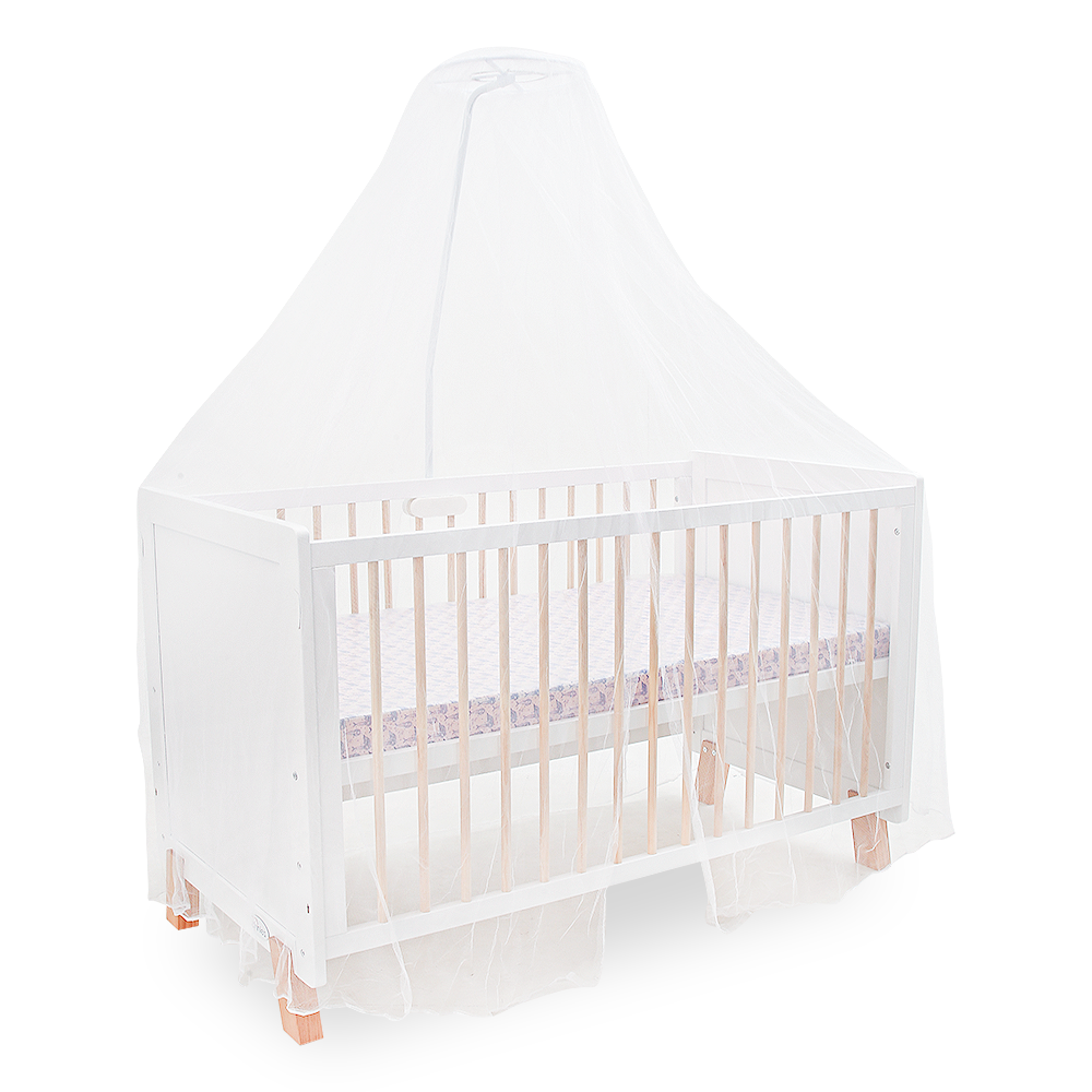 WOODEN COT – WHITE