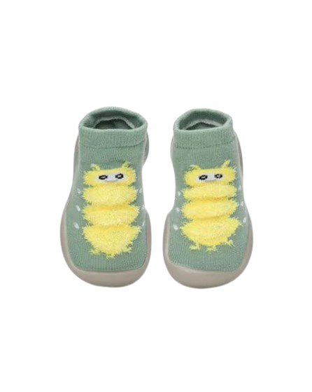 Rubber Grip Sole Socks Green