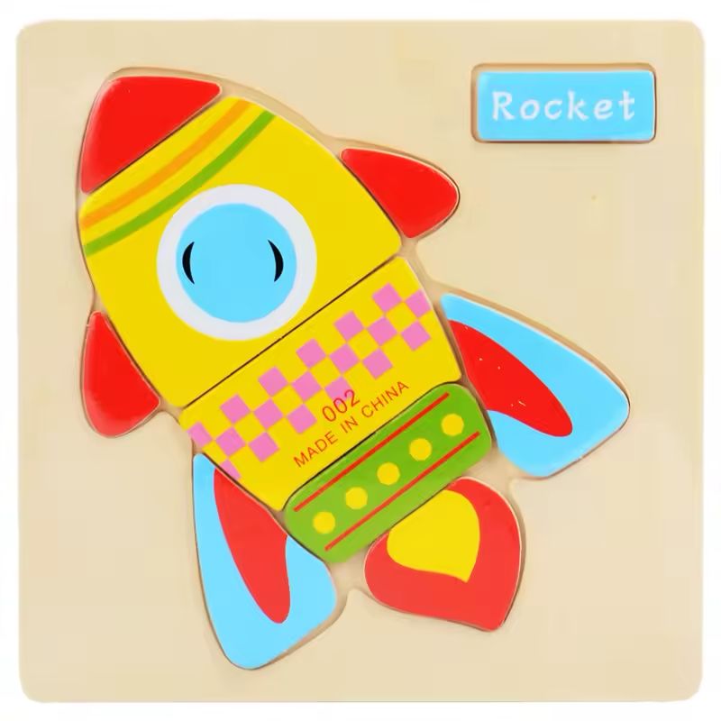 Animal and Vechile Wooden Puzzle Jigsaw Toy