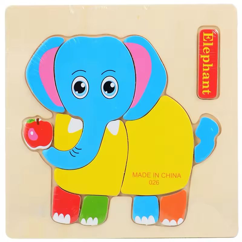 Animal and Vechile Wooden Puzzle Jigsaw Toy