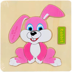 Animal and Vechile Wooden Puzzle Jigsaw Toy