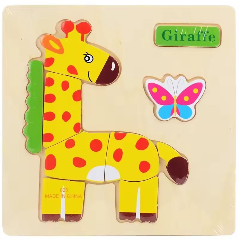 Animal and Vechile Wooden Puzzle Jigsaw Toy