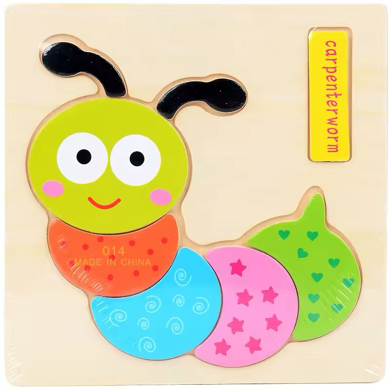 Animal and Vechile Wooden Puzzle Jigsaw Toy
