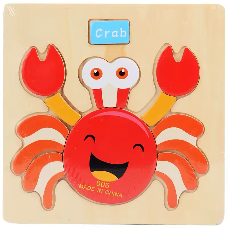 Animal and Vechile Wooden Puzzle Jigsaw Toy