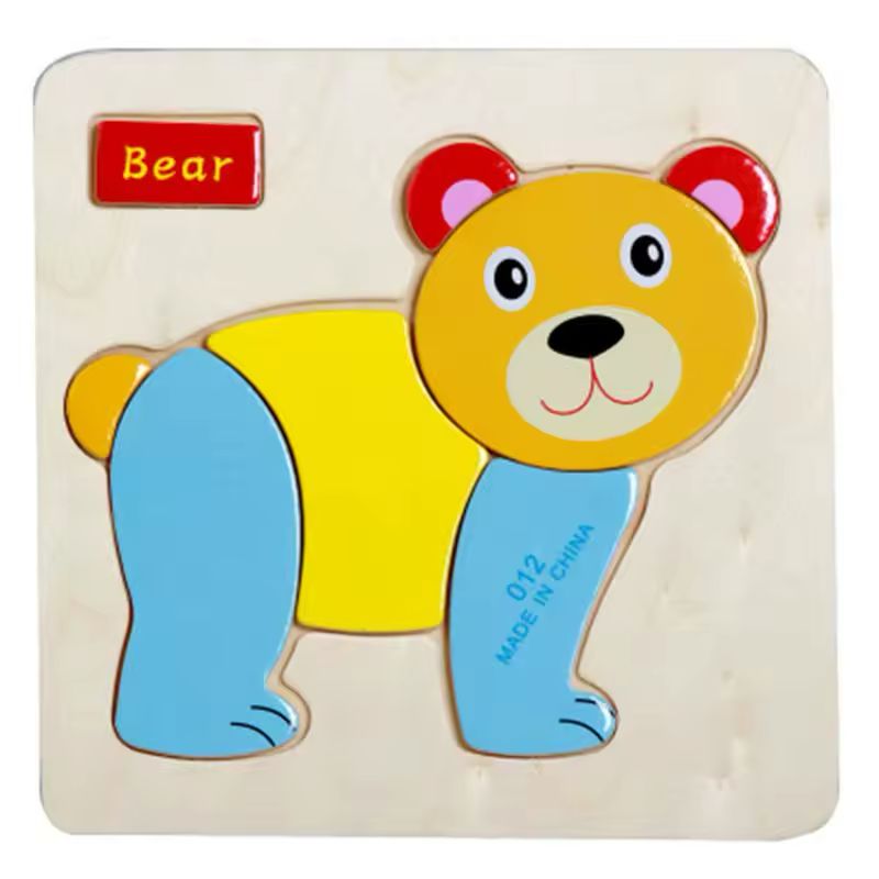 Animal and Vechile Wooden Puzzle Jigsaw Toy