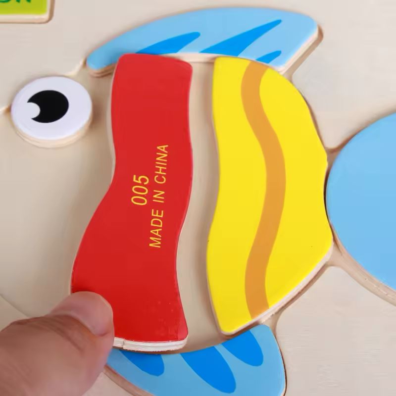 Animal and Vechile Wooden Puzzle Jigsaw Toy