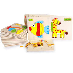 Animal and Vechile Wooden Puzzle Jigsaw Toy