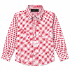 Baby Boy Red Checkered Shirt