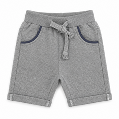 Baby Boy Grey Round Lastic Short