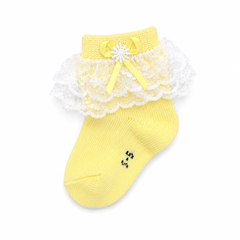 Baby Girl Printed Frill Socks