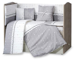 Cot Bedding Set – Grey