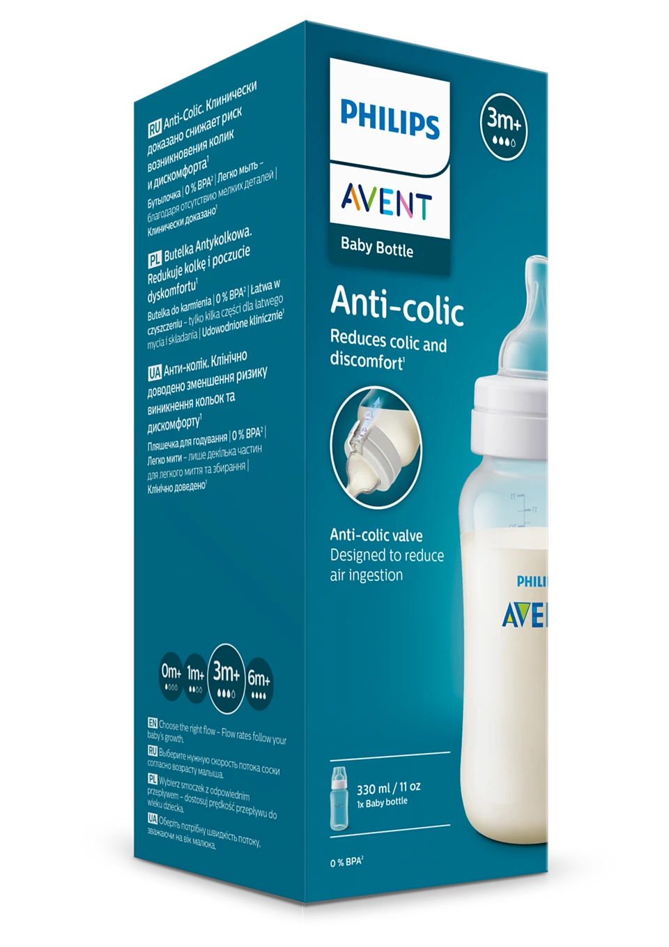 Anti-Colic Reduces Bottle 330ml Pk1