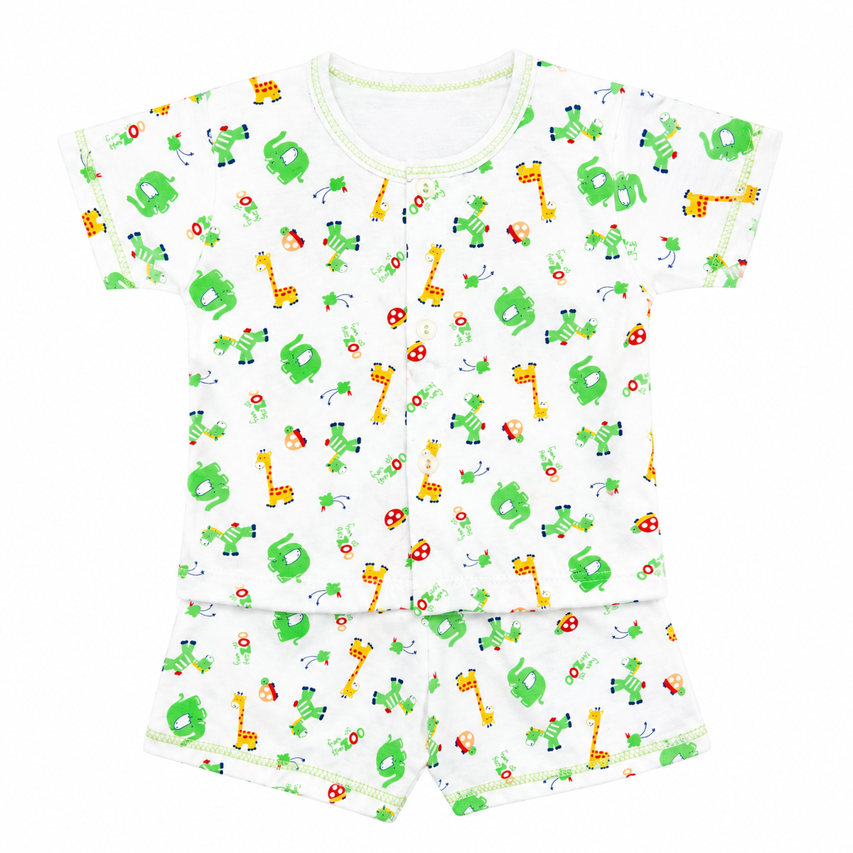 Premium Cotton Newborn Short Set – Soft & Breathable Baby Suit