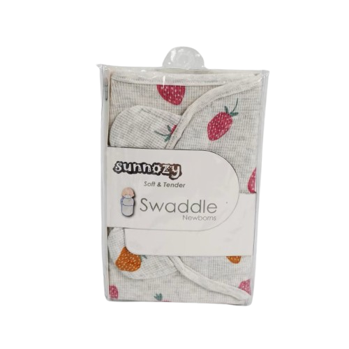 Swaddle sheet in Strawberry Design