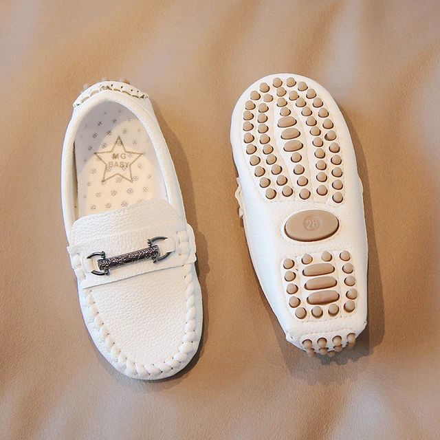 Buckle Loafers White