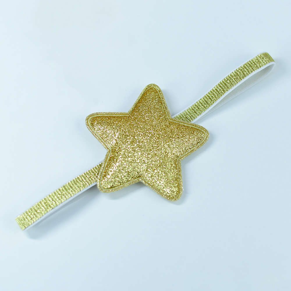 Star Glitter Headband Golden 0-24M