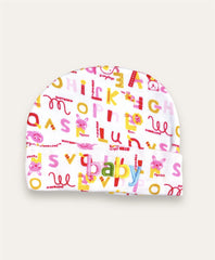 Baby Cap-Alphabet Pink