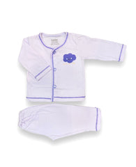 Purple CLoud Newborn Pajama Suit / Night Suit