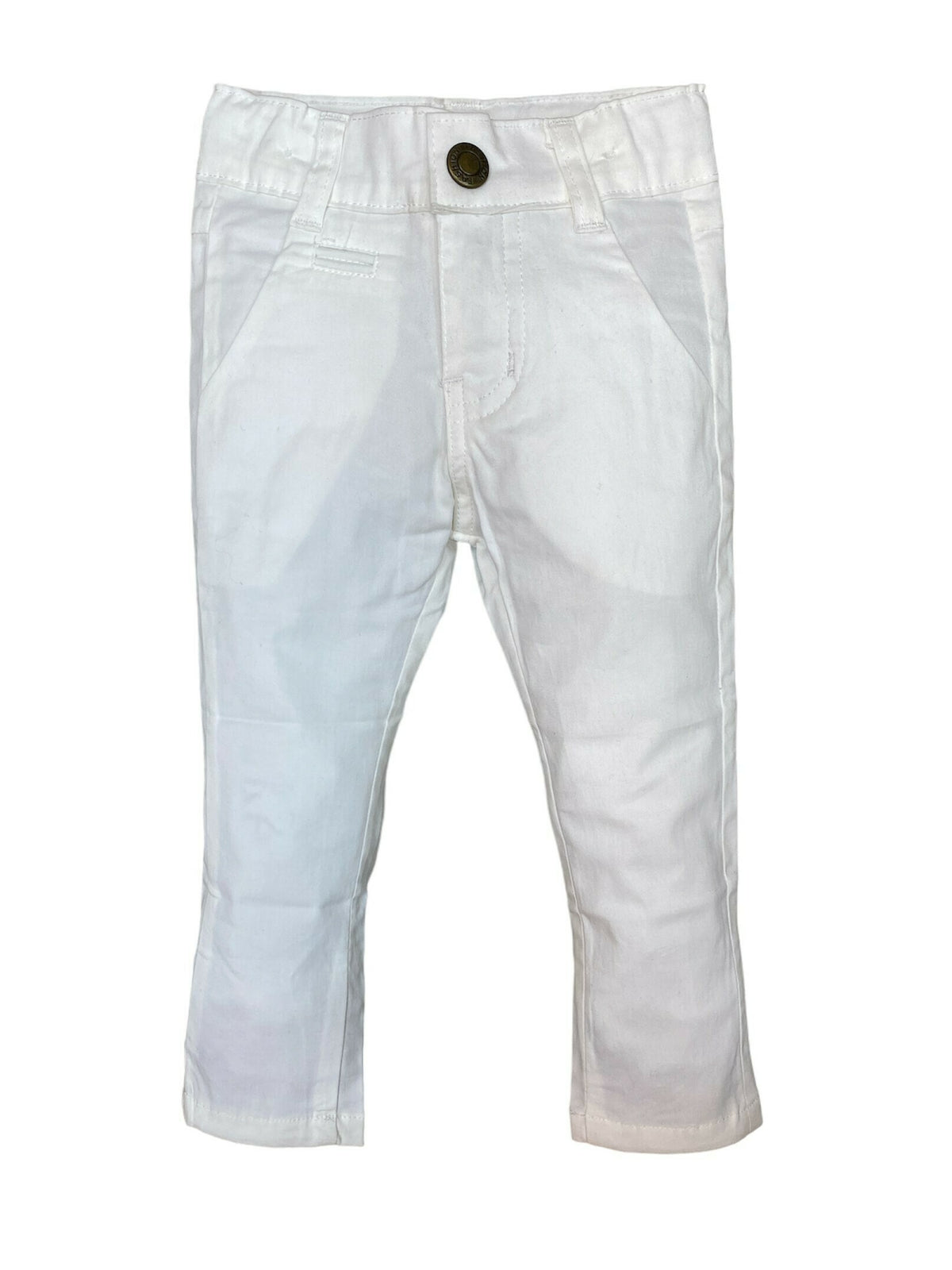 Cotton Pant Adjustable White