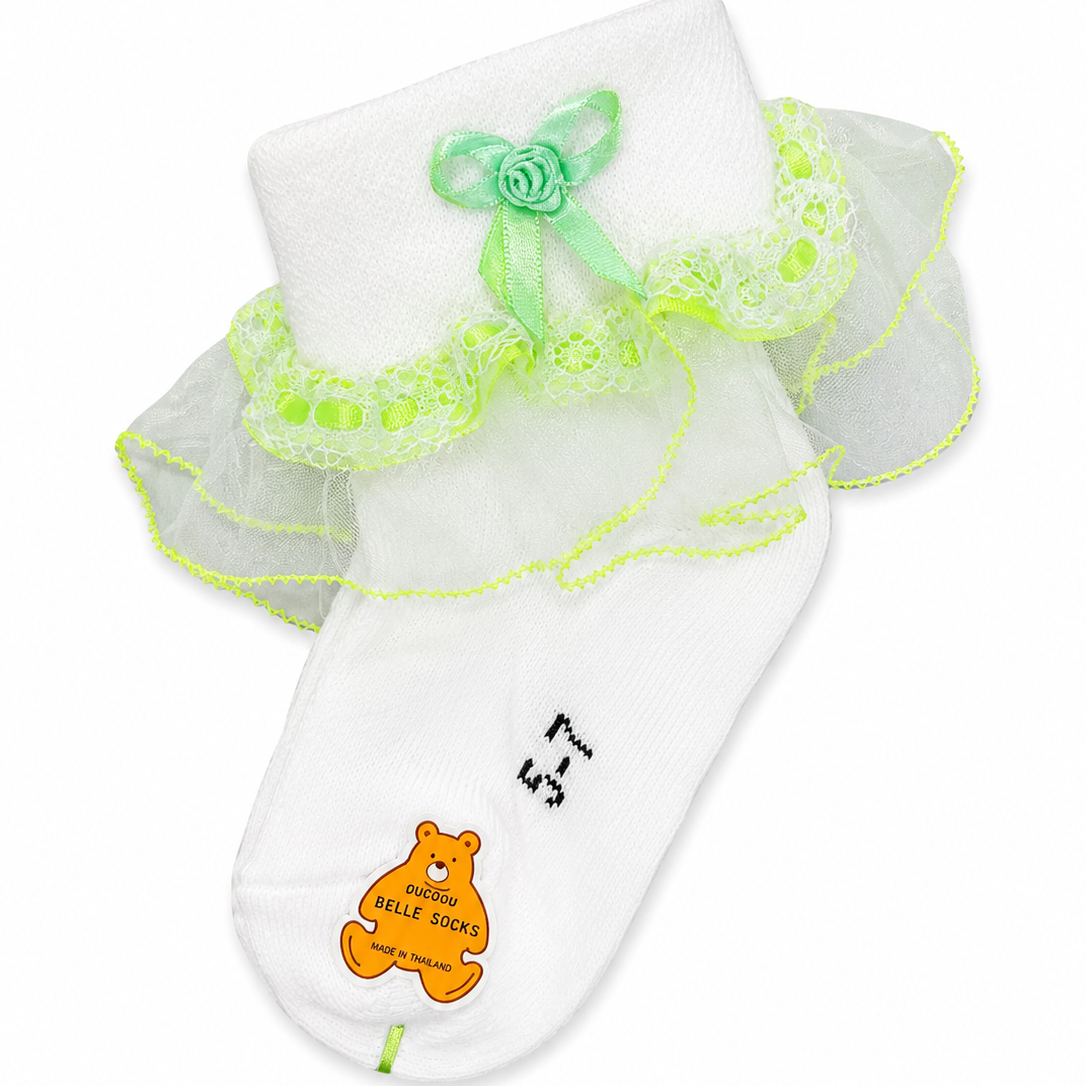 Baby Girl White Frill Socks