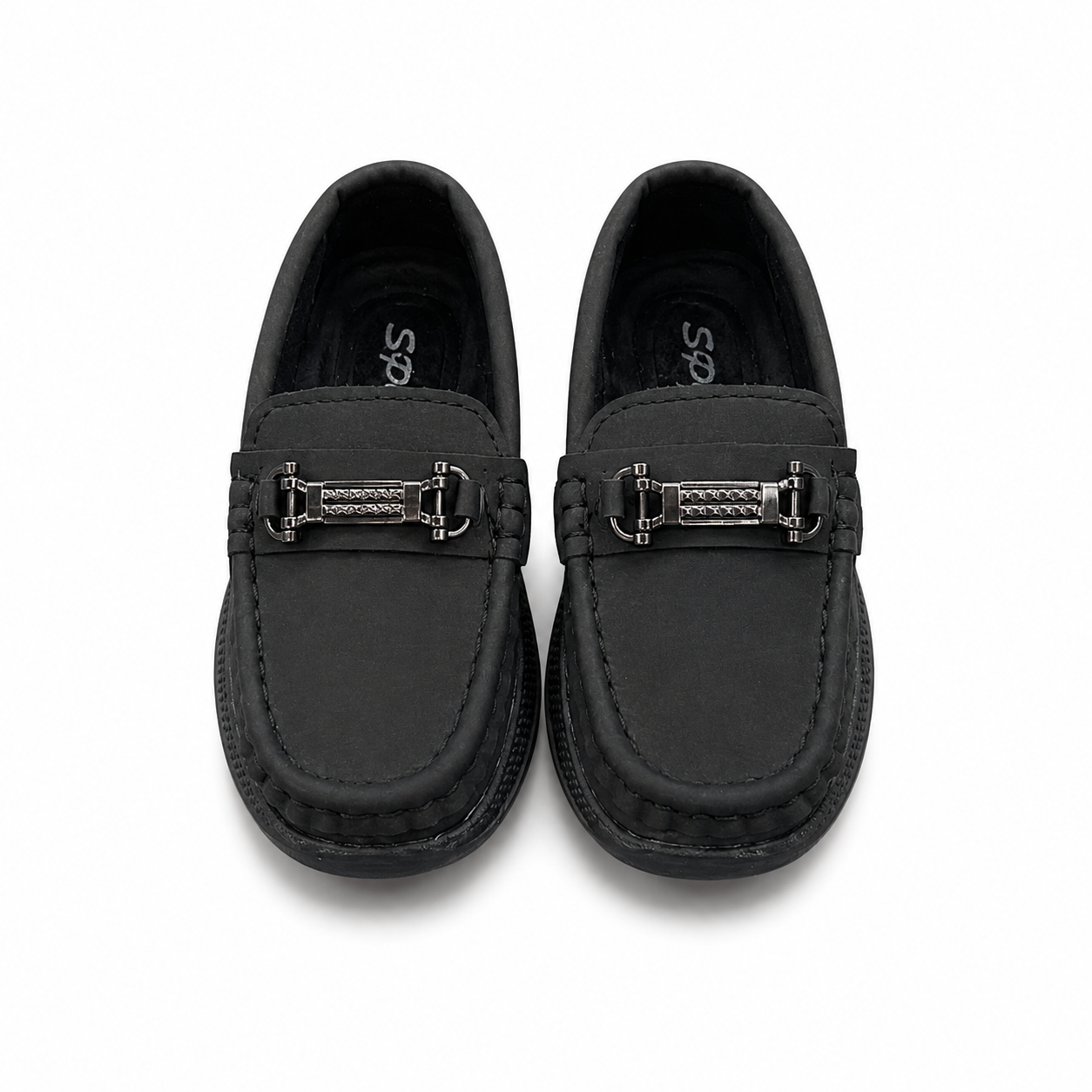 Baby Boy Black Loafers Shoes – Soft Sole Party Wear