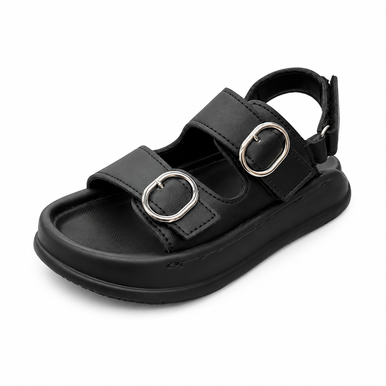 Baby Boy Black Strap Sandal