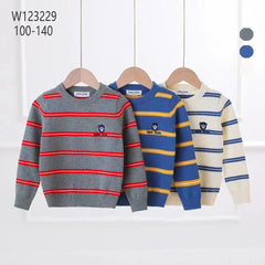 New Style Sweat Tee Red Stripes