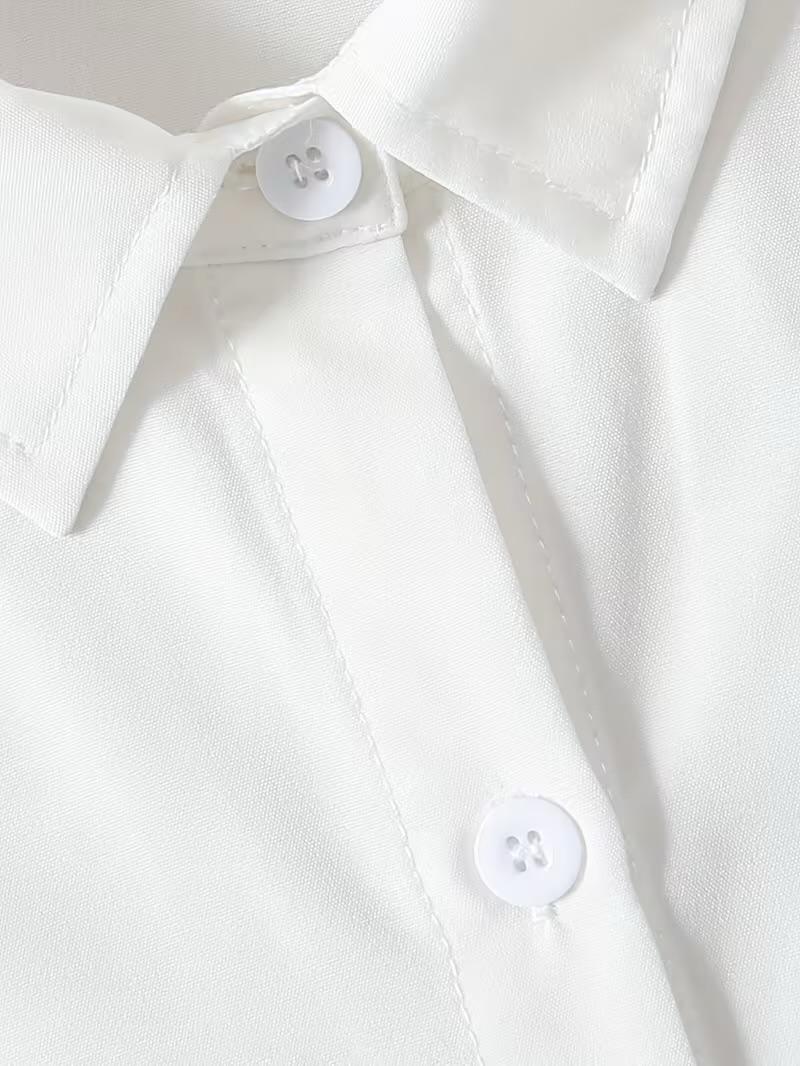 Baby Girl White Formal Shirt & Pink Shorts 2PCS Outfit