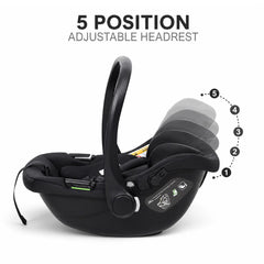TINNIES INFANT BABY CARRIER CAR SEAT BLACK