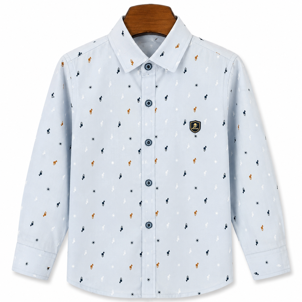 Blue Polo Cotton Shirt