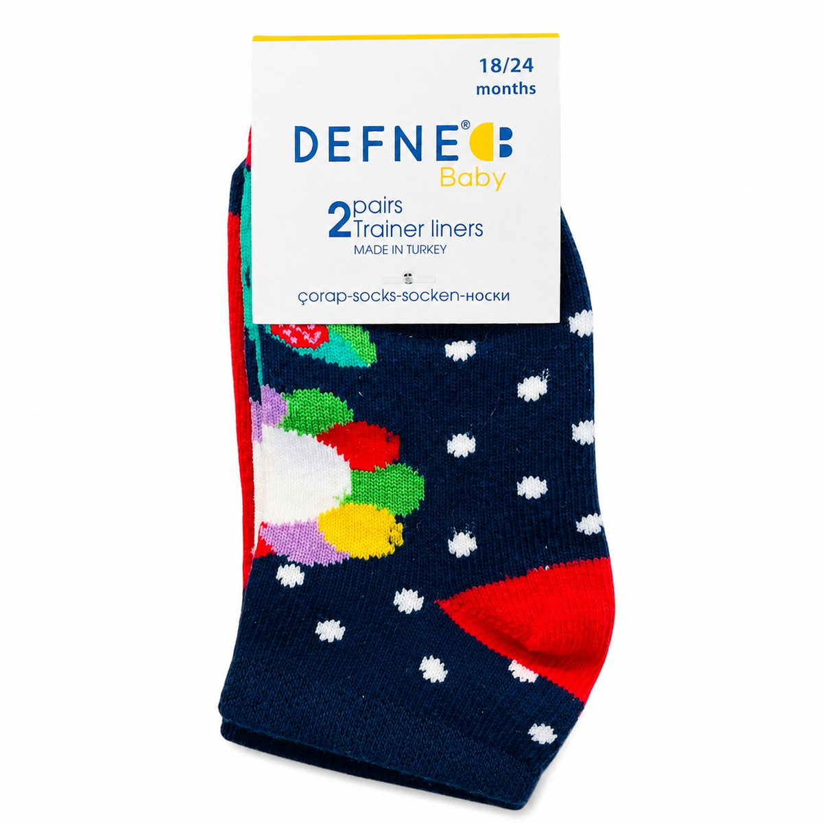 Baby Ankle Trainer Socks – 2 Pair Pack