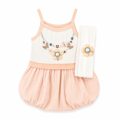 2PC Peach Body Suit