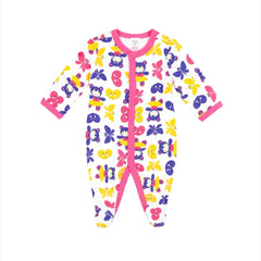 Infants Baby Girl Closed Feet Romper
